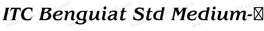 ITC Benguiat Std Medium字体转换